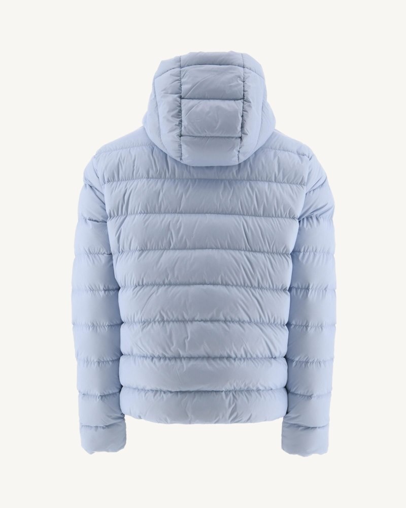 Light Blue JOTT Jorge Hooded Men's Puffer Jackets | YSS-3797