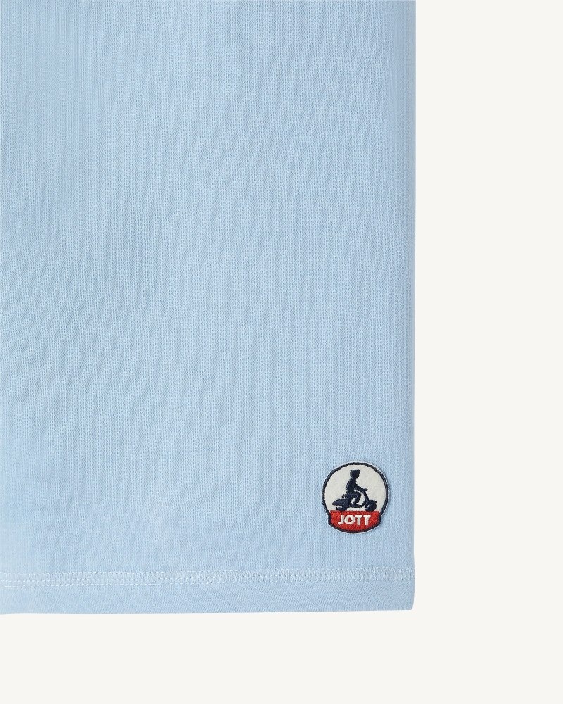 Light Blue JOTT Medellin Organic Cotton Men's Shorts | LAT-4254