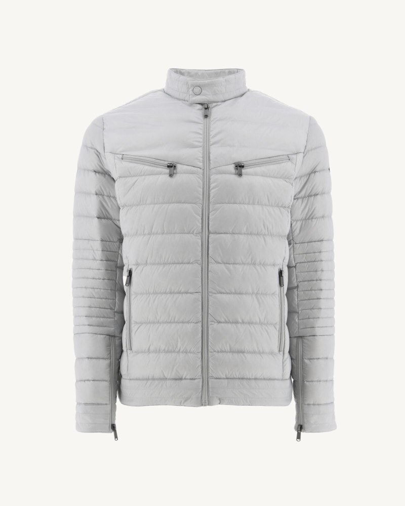 Light Grey JOTT David Men's Down Jackets | EBS-6537