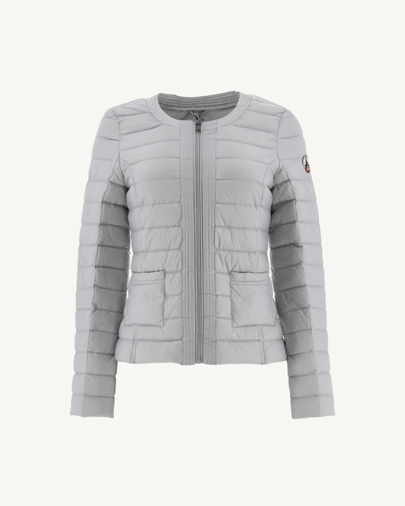 Light Grey JOTT Douda Light Women's Down Jackets | PNJ-2911