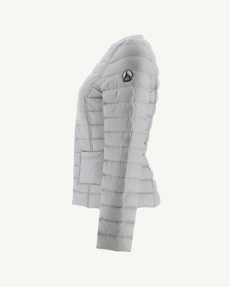 Light Grey JOTT Douda Light Women's Down Jackets | PNJ-2911