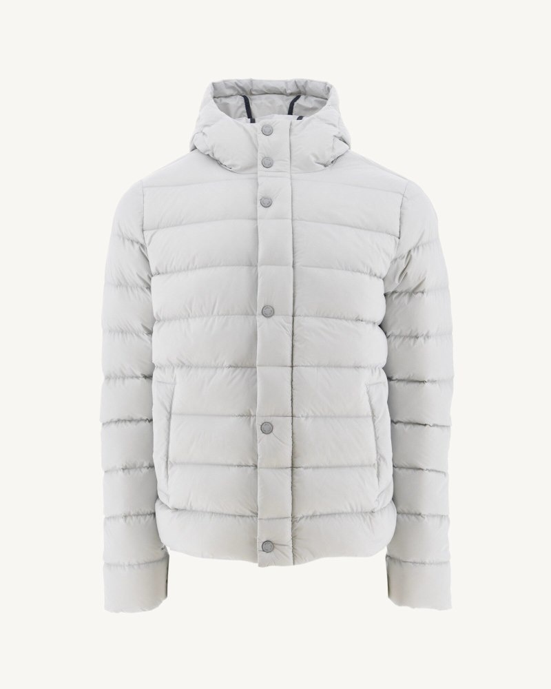 Light Grey JOTT Jane Straight Hooded Women's Padded Jackets | RTC-1295