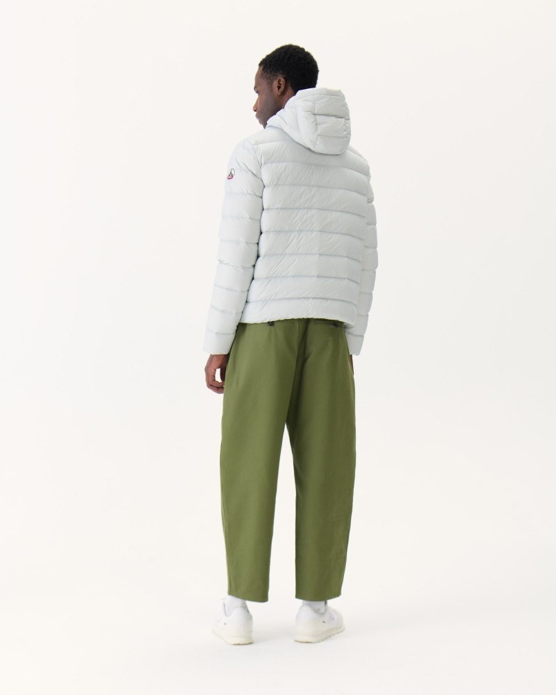 Light Grey JOTT Jorge Hooded Men's Puffer Jackets | WJP-3149