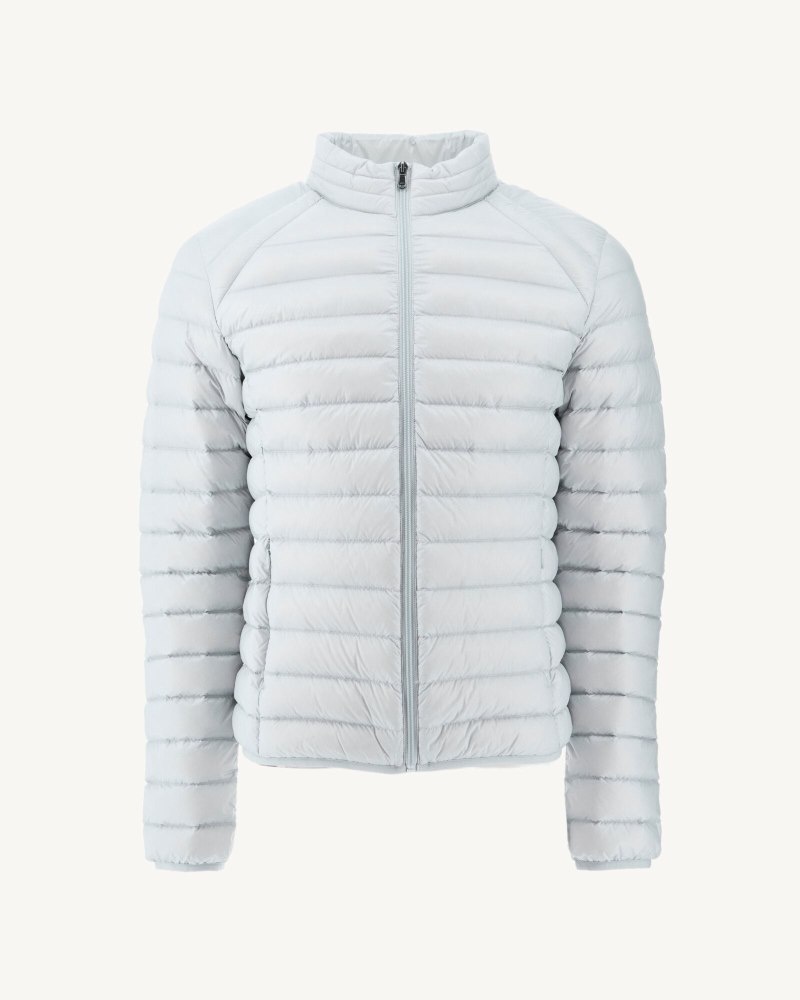 Light Grey JOTT Mat Lightweight Men's Down Jackets | DNV-5613