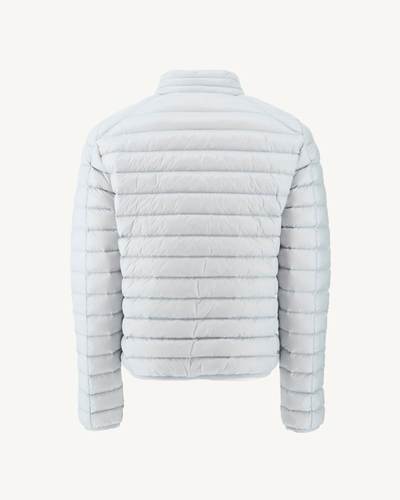 Light Grey JOTT Mat Lightweight Men's Down Jackets | DNV-5613