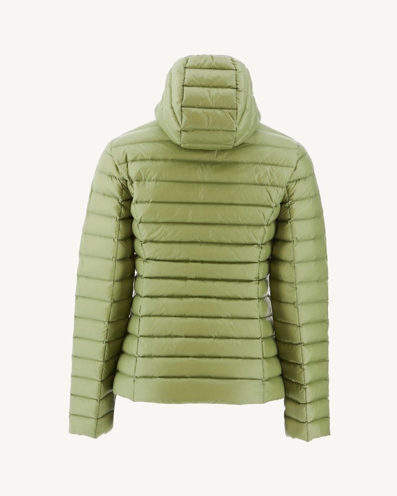 Light Khaki JOTT Cloe Lightweight Hooded Women's Down Jackets | DRM-7682