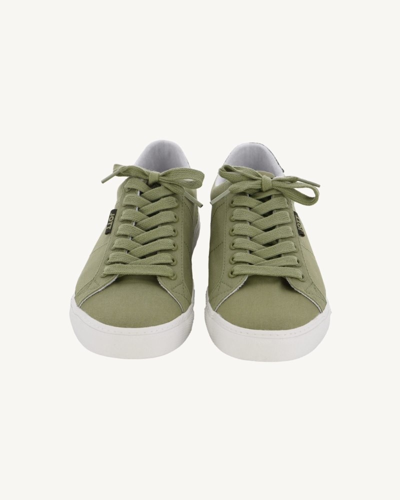 Light Khaki JOTT Horizon Canvas Men's Trainers | VPS-0053