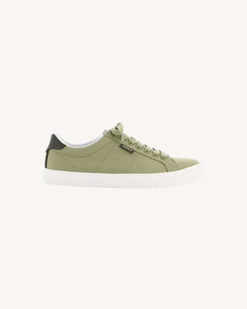 Light Khaki JOTT Horizon Canvas Men's Trainers | VPS-0053