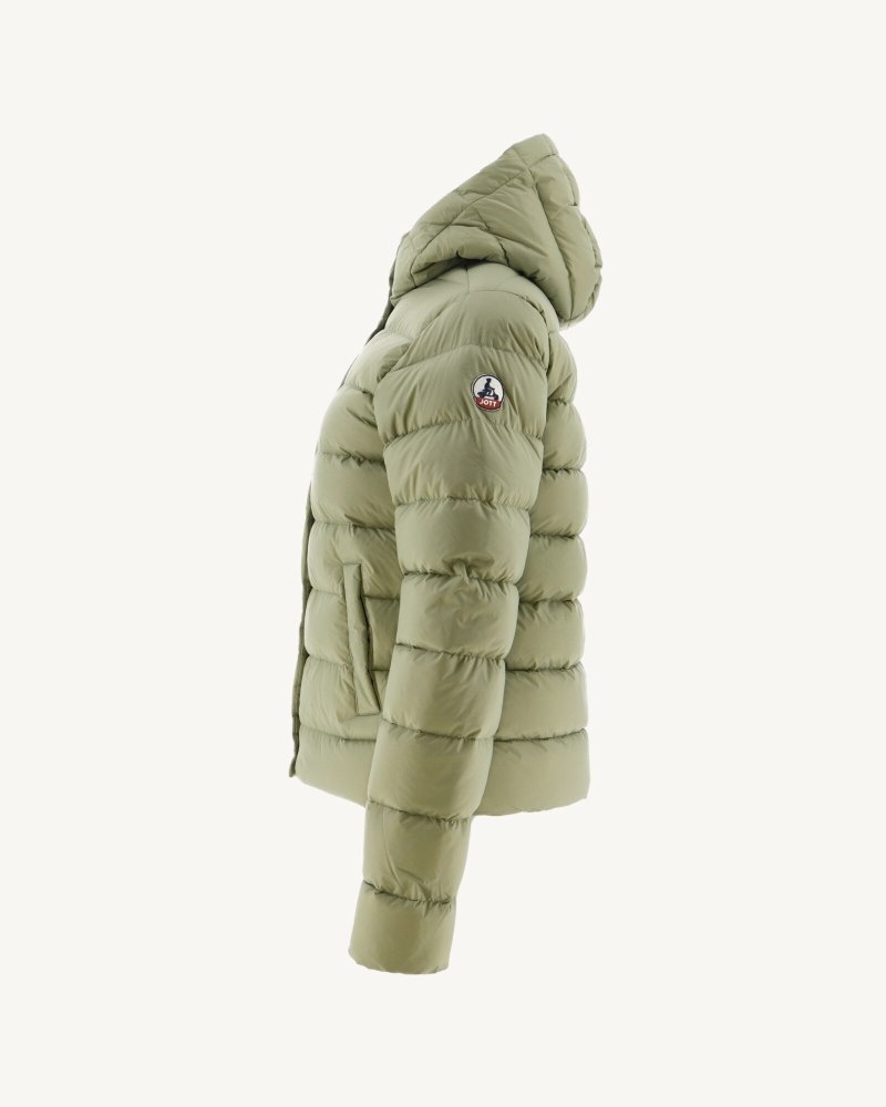 Light Khaki JOTT Jane Straight Hooded Women's Down Jackets | FJP-0213