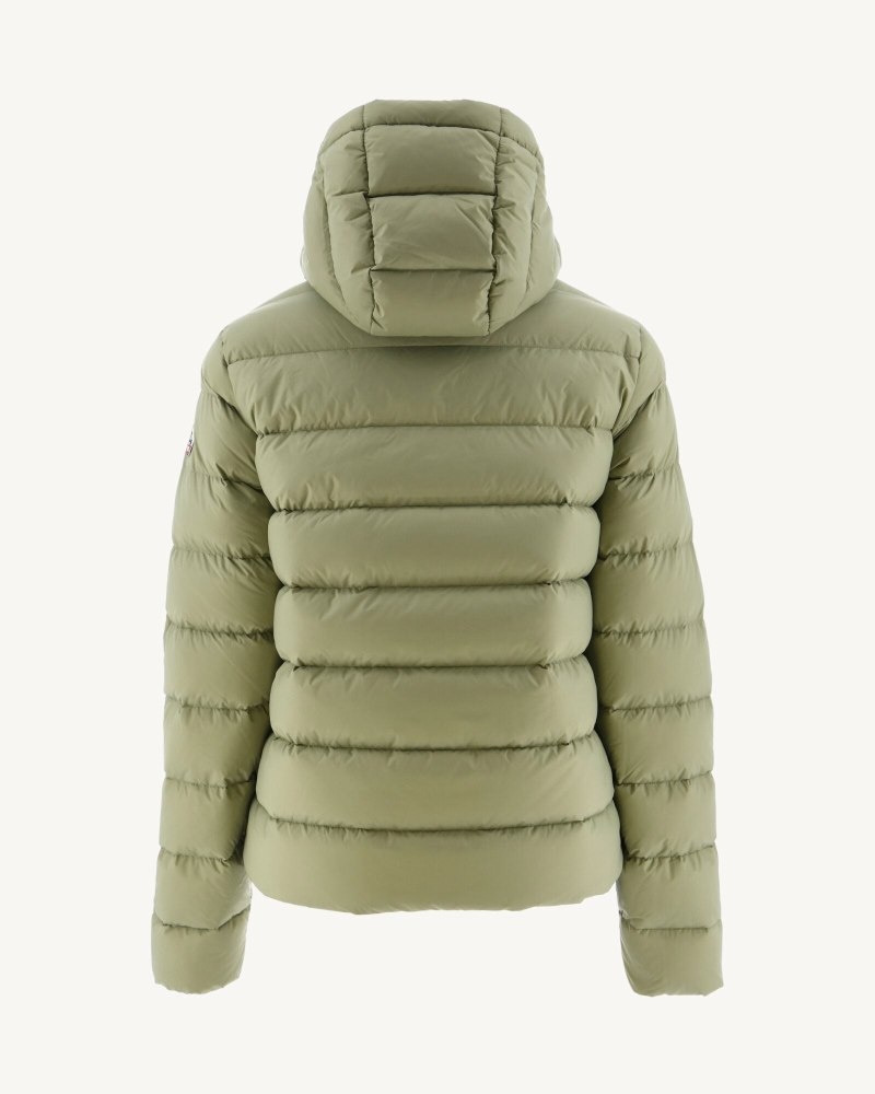 Light Khaki JOTT Jane Straight Hooded Women's Down Jackets | FJP-0213