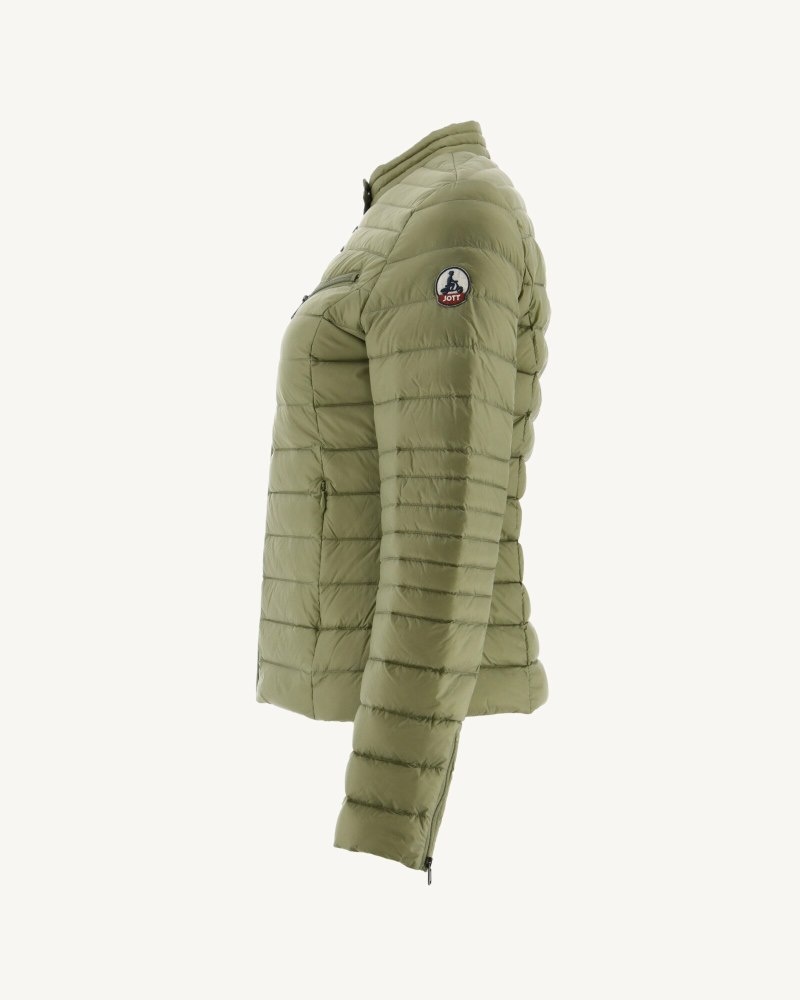 Light Khaki JOTT Nina Lightweight Women's Padded Jackets | WQK-2592