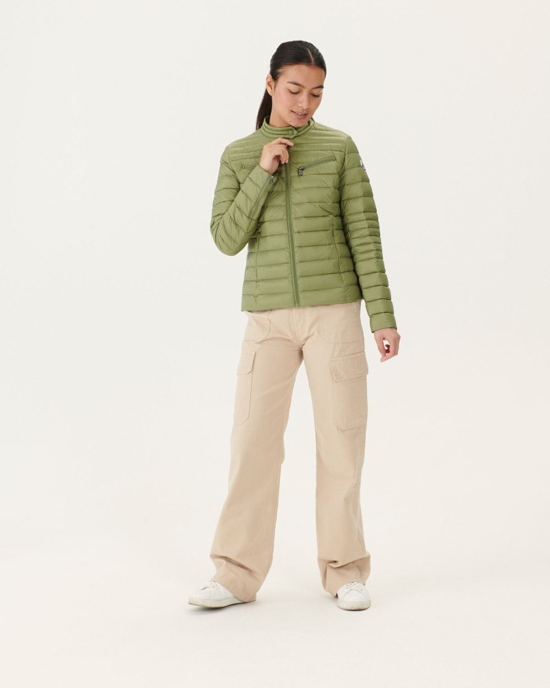 Light Khaki JOTT Nina Lightweight Women's Padded Jackets | WQK-2592