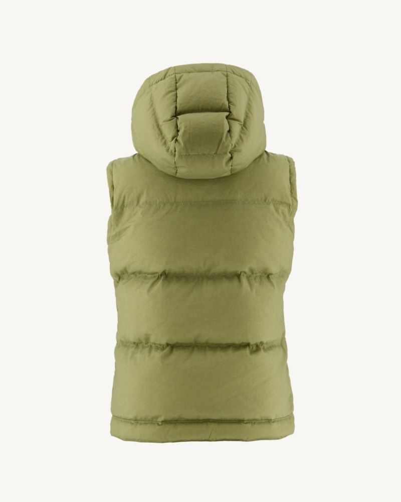 Light Khaki JOTT Sevilla Grand Cold Sleeveless Women's Down Jackets | WOY-4616