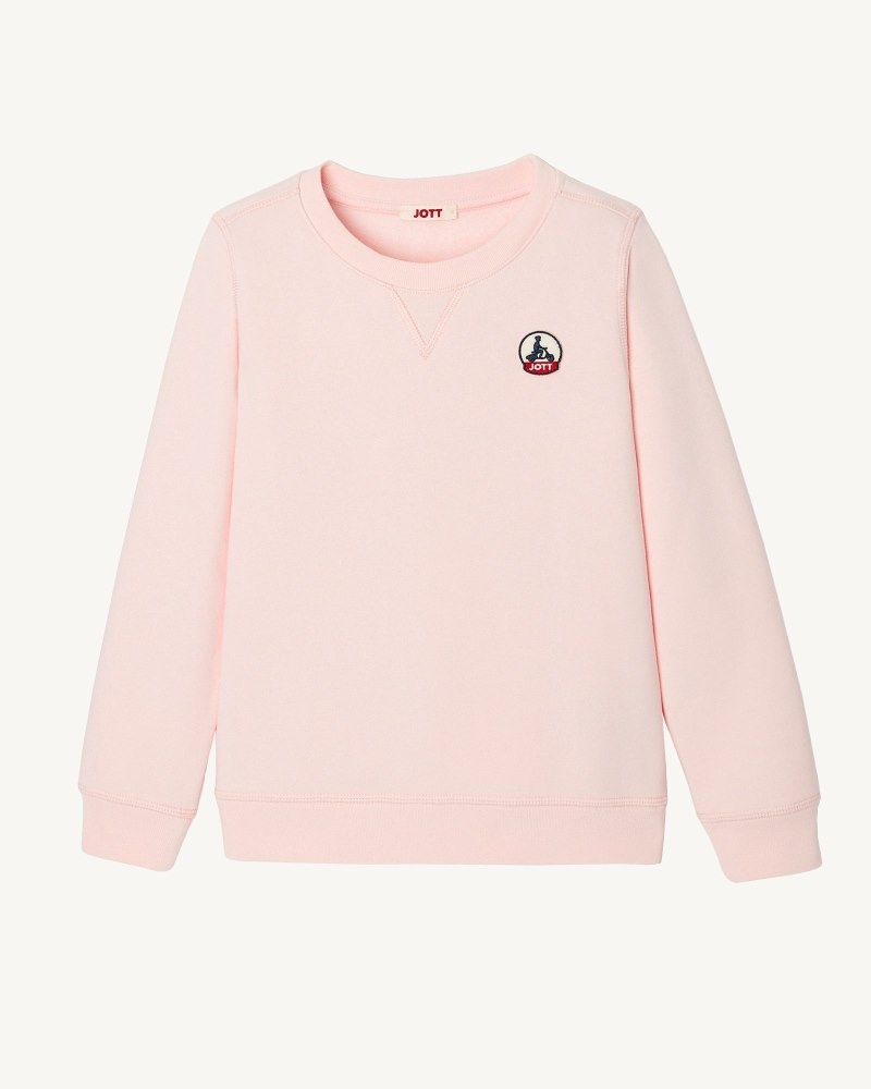 Light Pink JOTT Barcelos Organic Cotton Kids\' Sweatshirts | UZV-1296