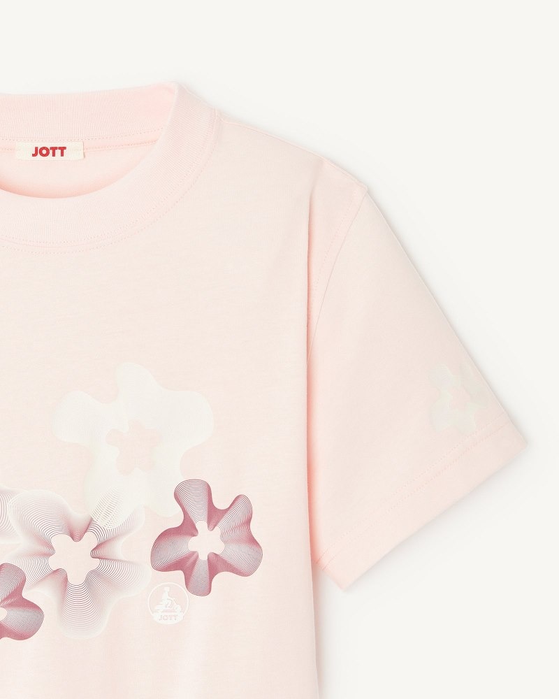 Light Pink JOTT Boa Kids' T Shirts | IWM-6507