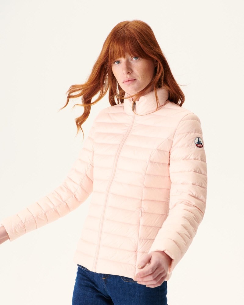 Light Pink JOTT Cha Lightweight Women's Down Jackets | HSJ-1575