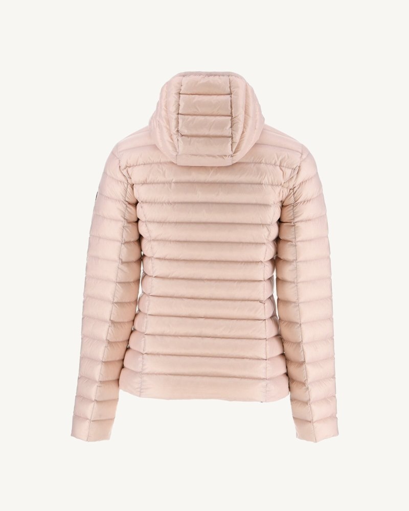 Light Pink JOTT Cloe Lightweight Hooded Women's Padded Jackets | FLV-0356