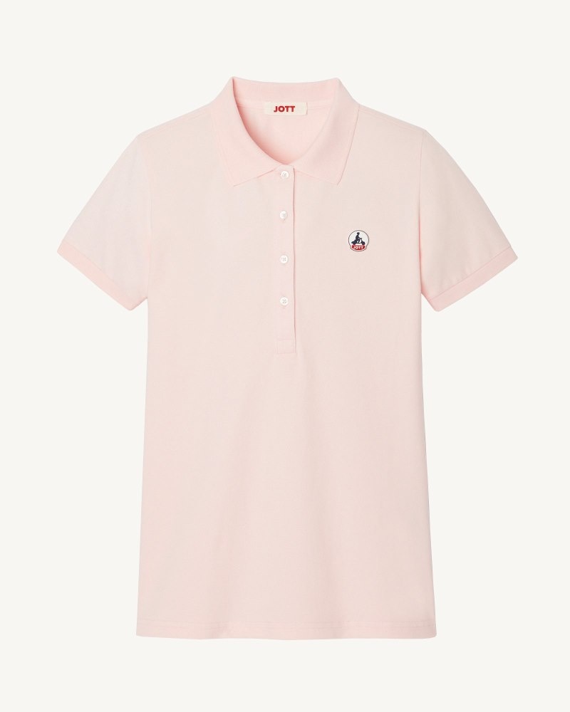 Light Pink JOTT Franca Women's Polo Shirts | VRN-1123