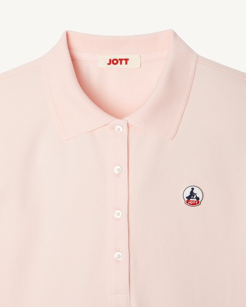 Light Pink JOTT Franca Women's Polo Shirts | VRN-1123