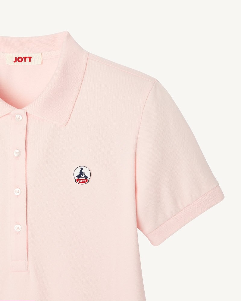 Light Pink JOTT Franca Women's Polo Shirts | VRN-1123