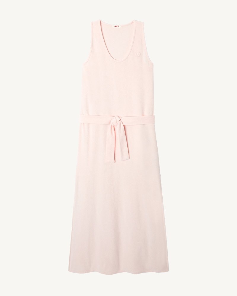 Light Pink JOTT Ibiza Long Belted Women's Dress | UDT-8050