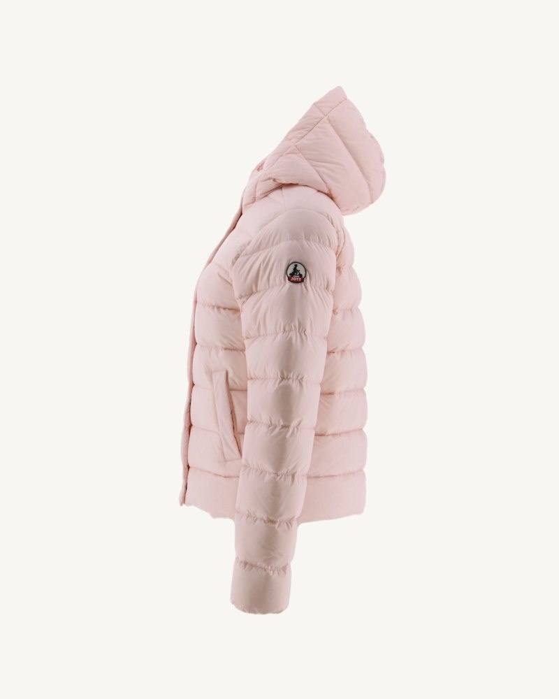 Light Pink JOTT Jane Straight Hooded Women's Padded Jackets | GAR-1148