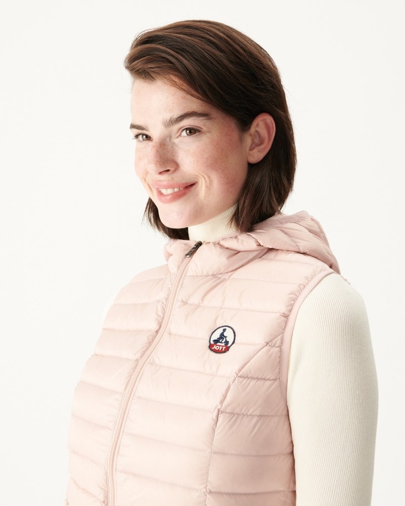 Light Pink JOTT Mali Light Sleeveless Women's Padded Jackets | FSX-0117