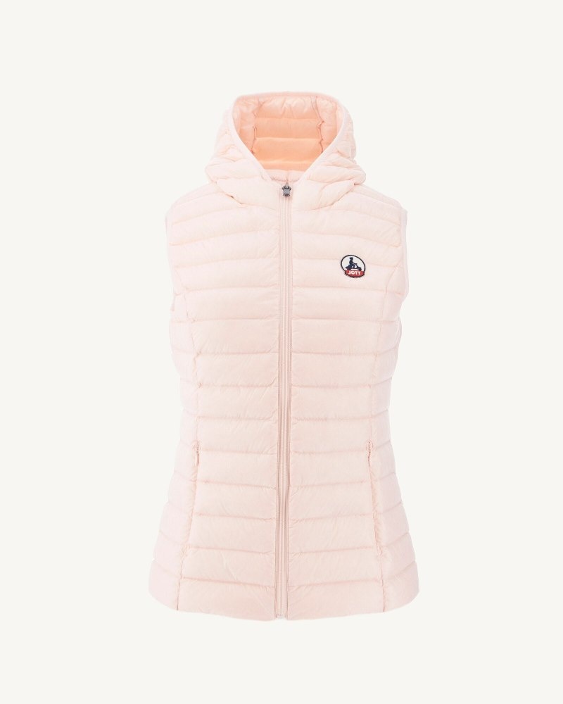 Light Pink JOTT Mali Lightweight Sleeveless Women's Padded Jackets | MHR-0848