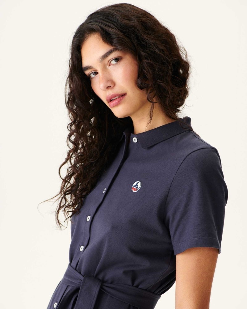 Light Pink JOTT Navy Valencia Polo Women's Dress | SBT-3081