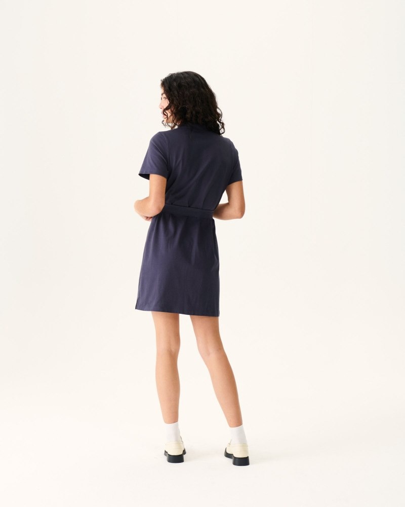 Light Pink JOTT Navy Valencia Polo Women's Dress | SBT-3081