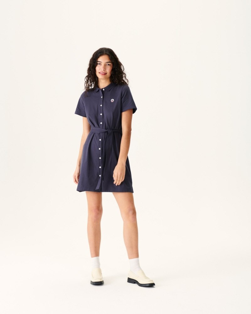 Light Pink JOTT Navy Valencia Polo Women's Dress | SBT-3081