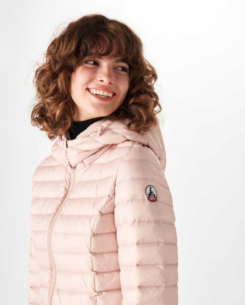 Light Pink JOTT Nour Hooded Women's Padded Jackets | APZ-5449