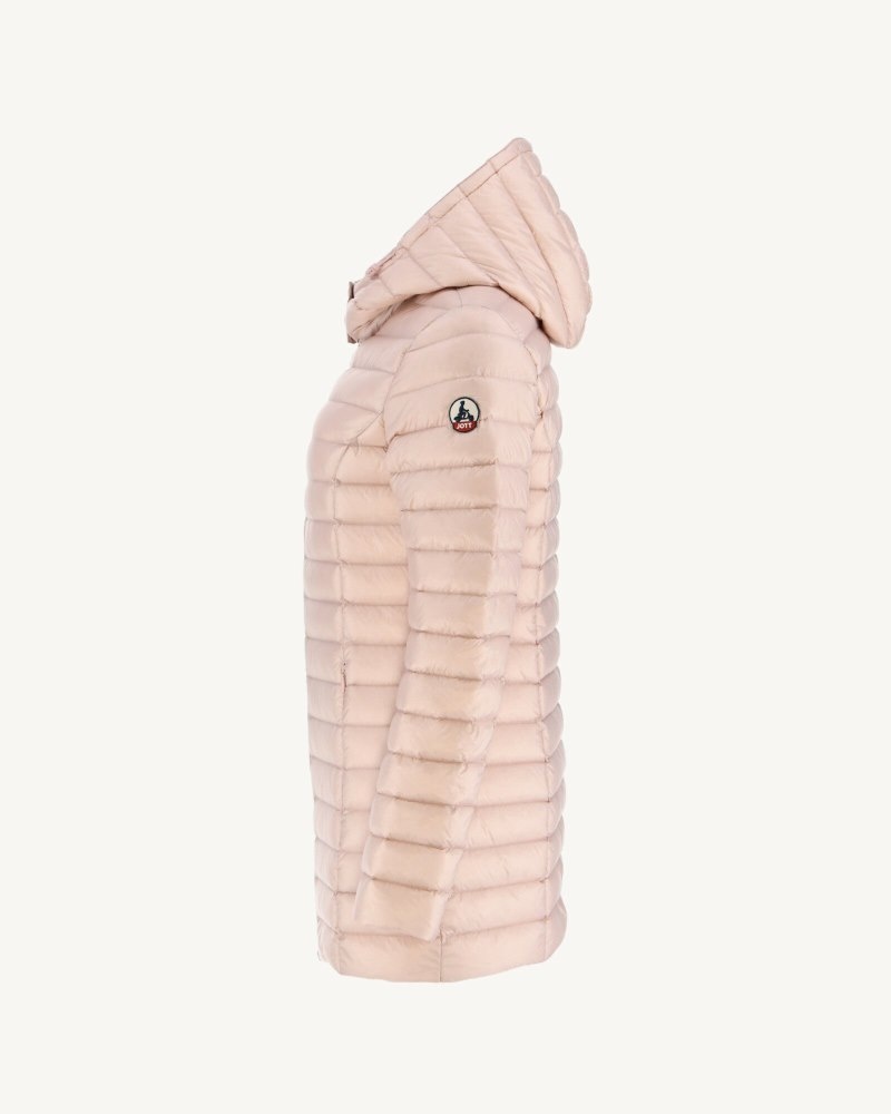 Light Pink JOTT Nour Hooded Women's Padded Jackets | APZ-5449