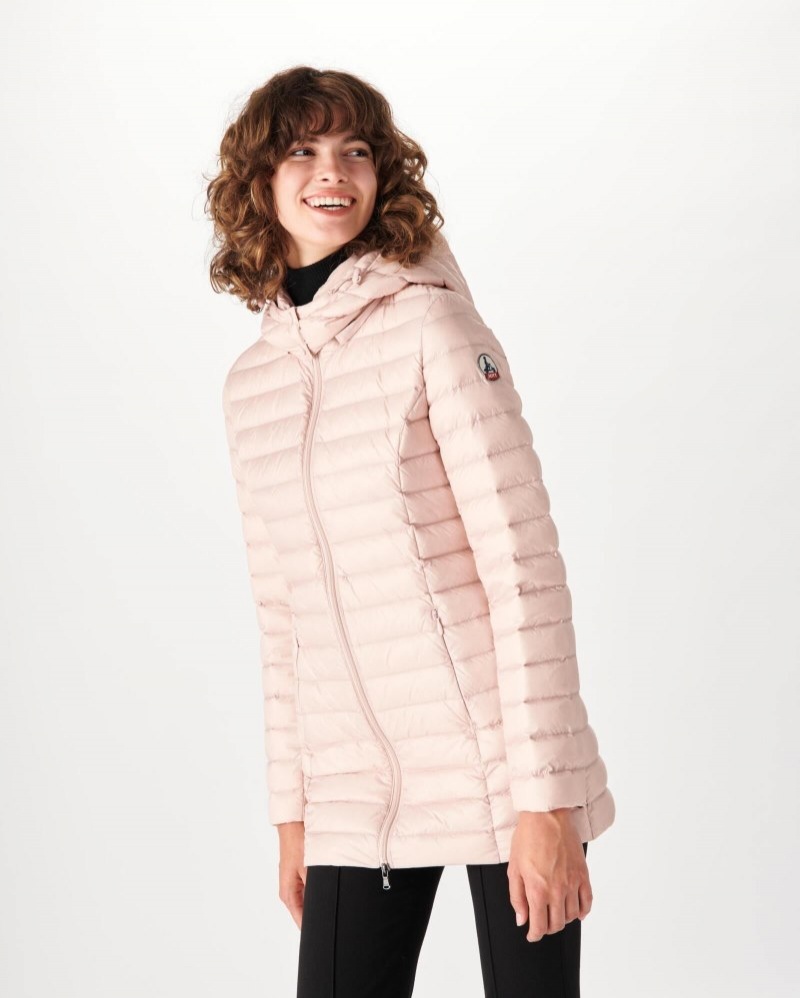 Light Pink JOTT Nour Hooded Women\'s Padded Jackets | APZ-5449