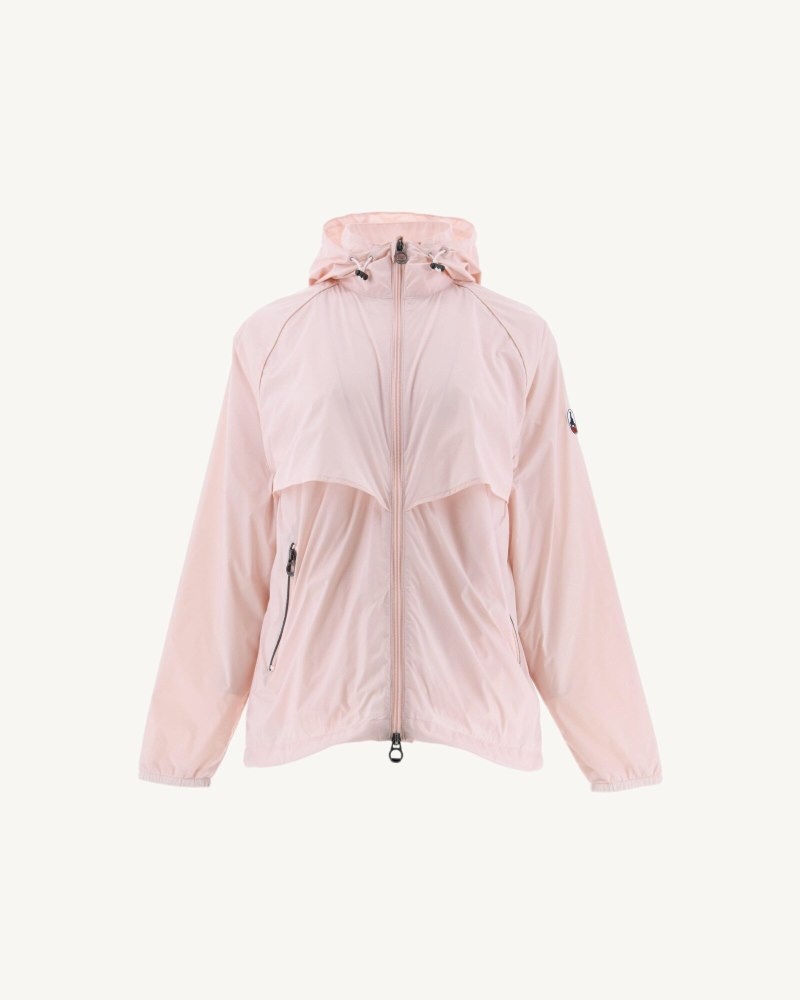 Light Pink JOTT Scirocco Hooded Women\'s Windbreaker | NJZ-4807