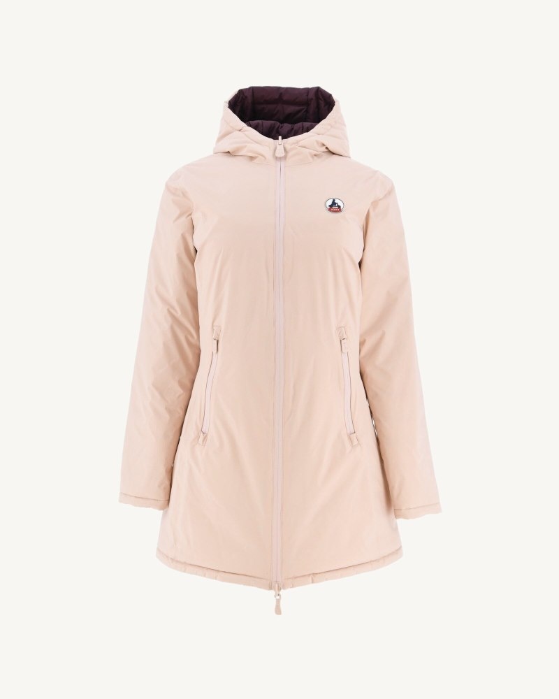 Light Pink / Purple JOTT Moscow Reversible Women's Down Jackets | FKS-4770