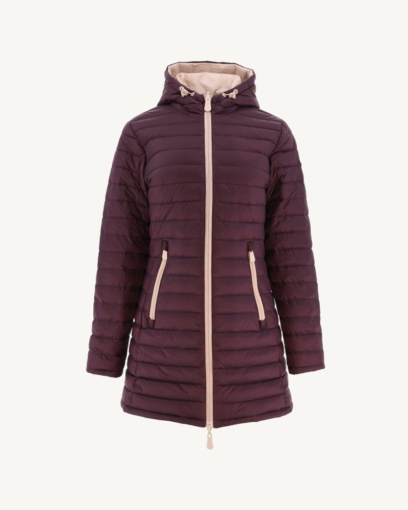 Light Pink / Purple JOTT Moscow Reversible Women's Down Jackets | FKS-4770