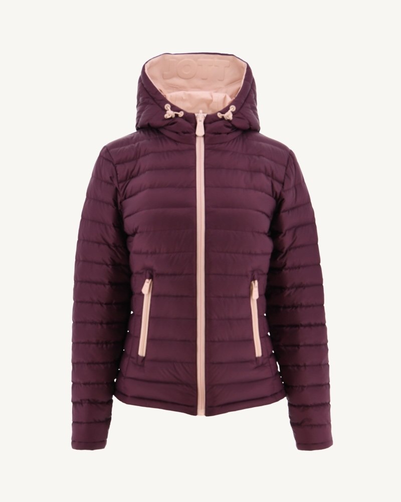 Light Pink / Purple JOTT Vienna Reversible Women's Down Jackets | CNI-2565