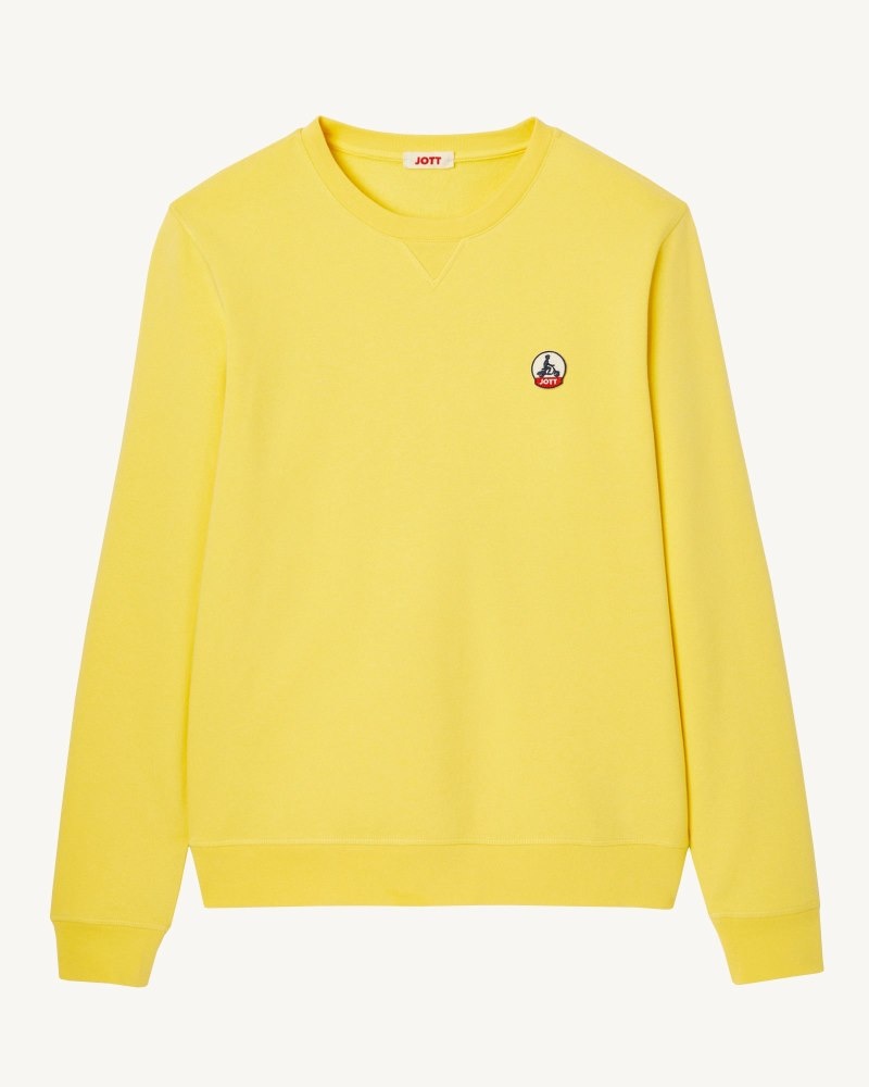 Light Yellow JOTT Braga Men's Sweatshirts | FOS-0005