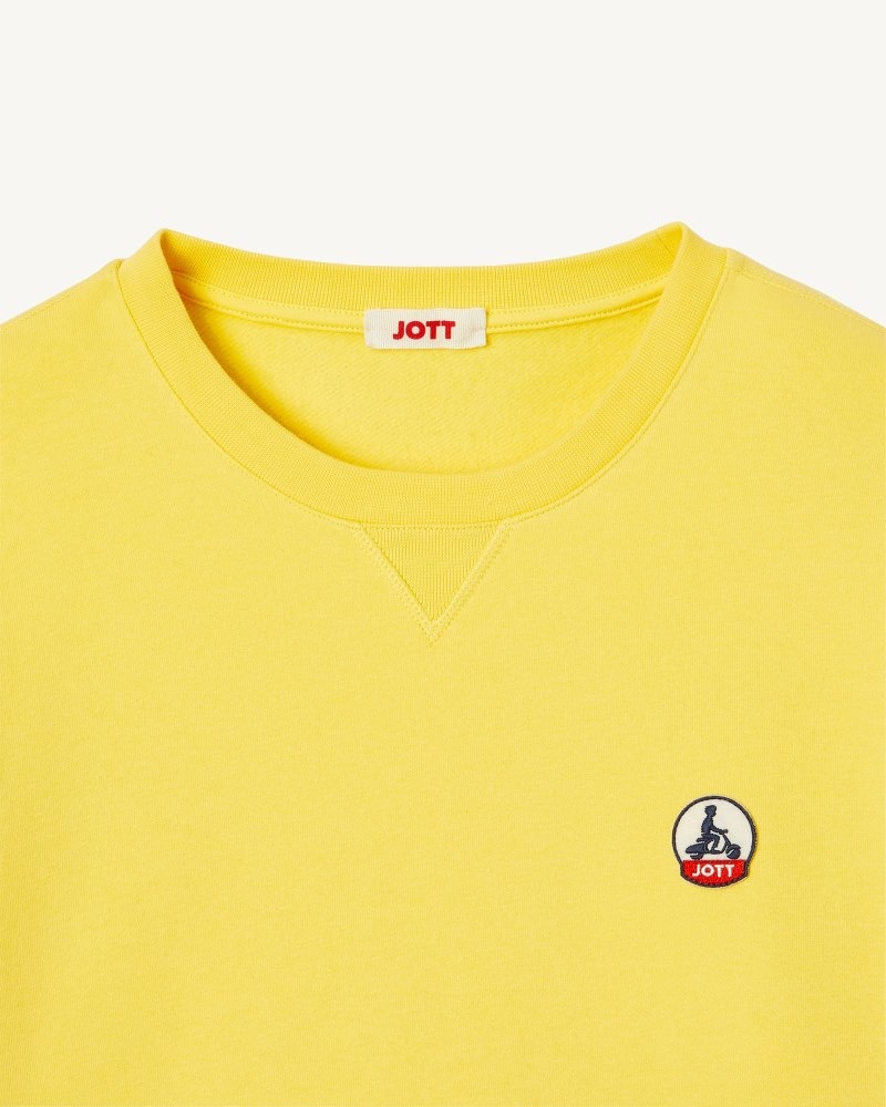 Light Yellow JOTT Braga Men's Sweatshirts | FOS-0005