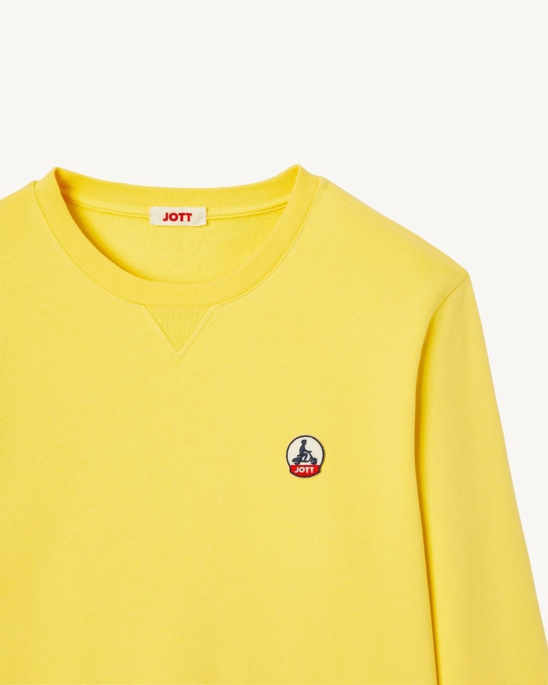 Light Yellow JOTT Braga Men's Sweatshirts | FOS-0005