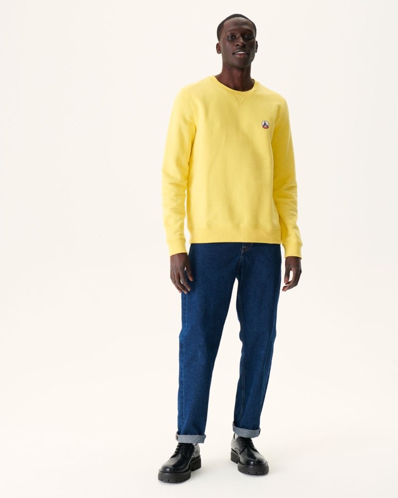 Light Yellow JOTT Braga Men's Sweatshirts | FOS-0005