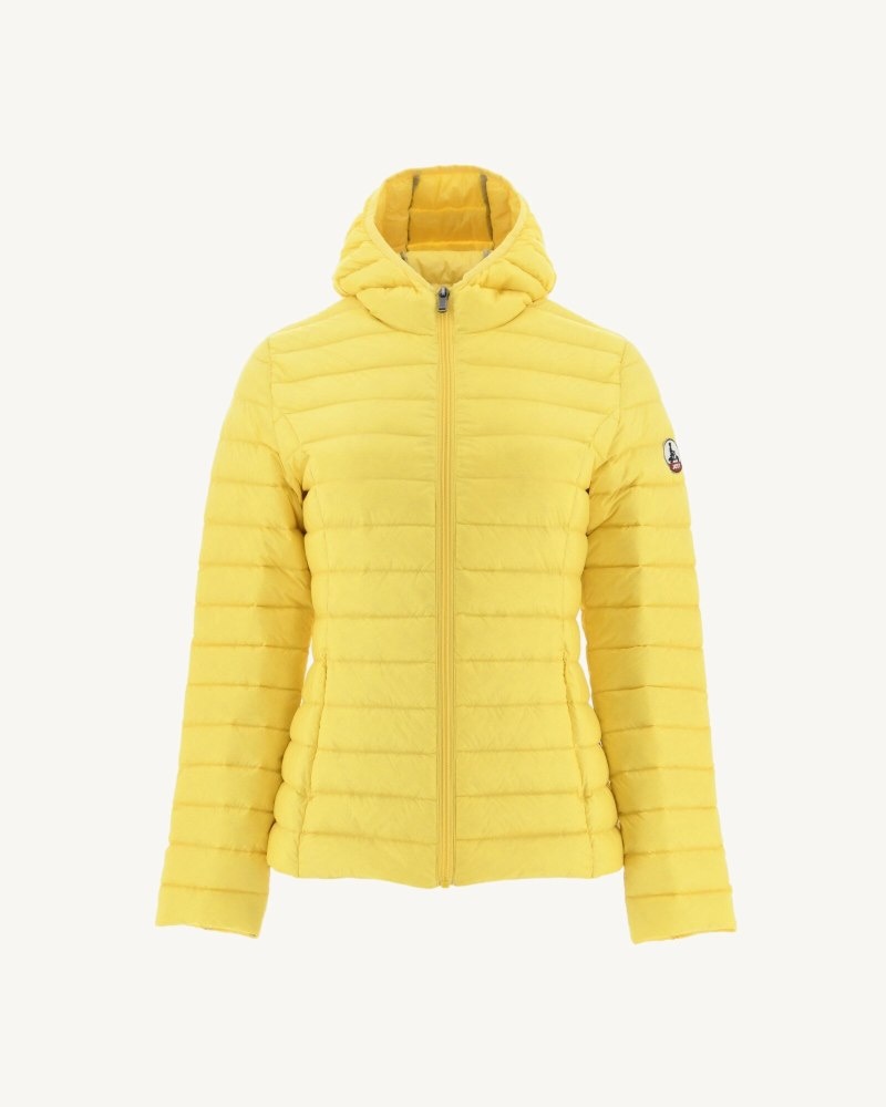 Light Yellow JOTT Cloe Lightweight Hooded Women's Down Jackets | NYC-5940