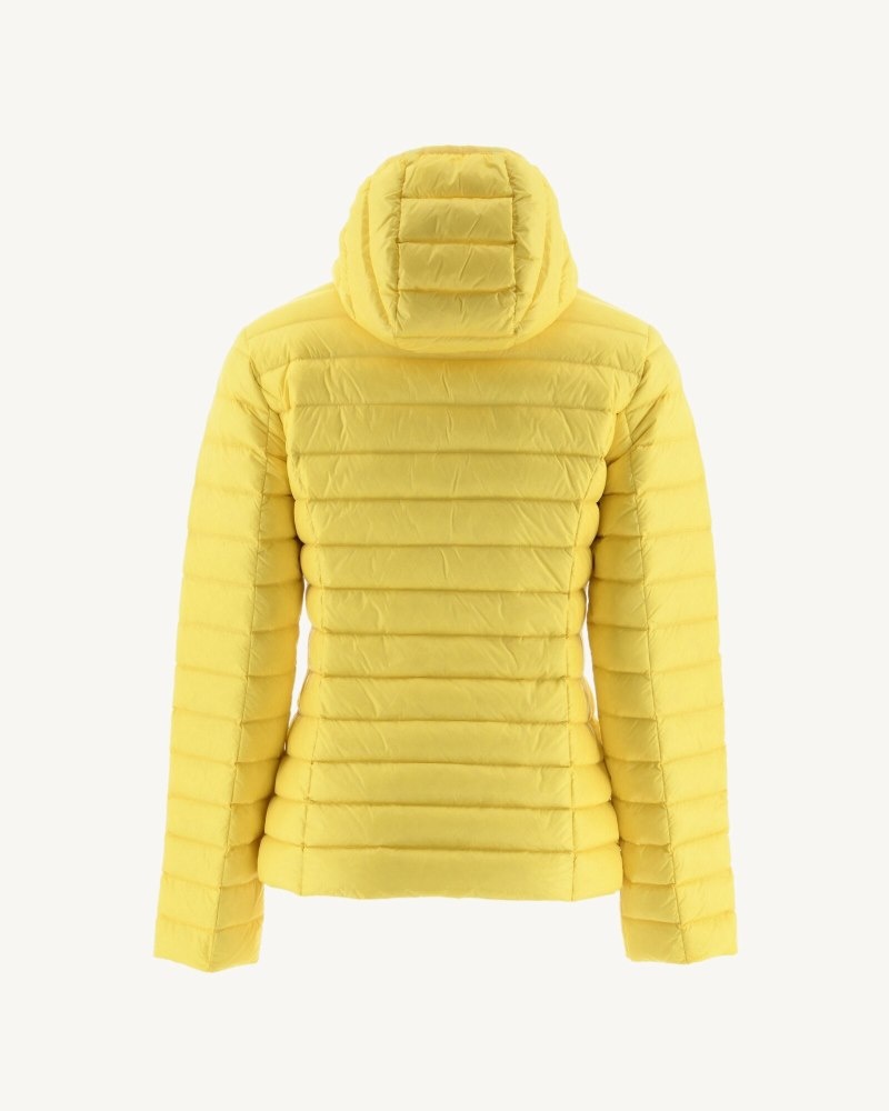 Light Yellow JOTT Cloe Lightweight Hooded Women's Down Jackets | NYC-5940