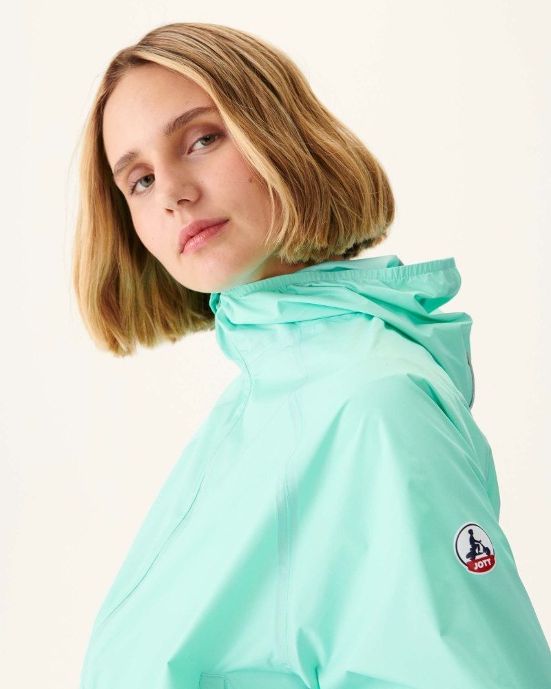 Mint JOTT Singapore Waterproof Hooded Women's Jackets | ZZQ-3367