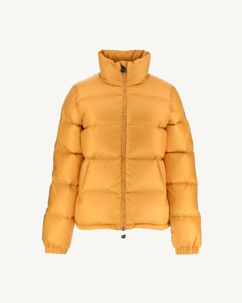 Mustard JOTT Cardiff Great Cold Quilted Women's Down Jackets | FFV-5404