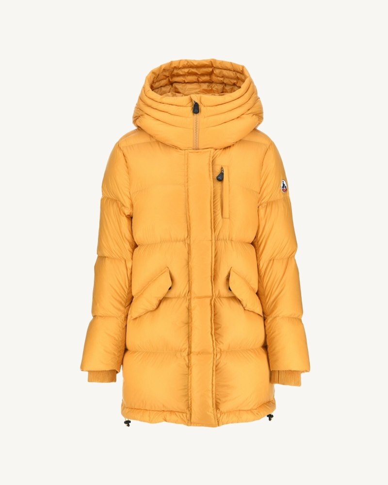 Mustard JOTT Delhi Hooded Women's Down Jackets | QED-8096