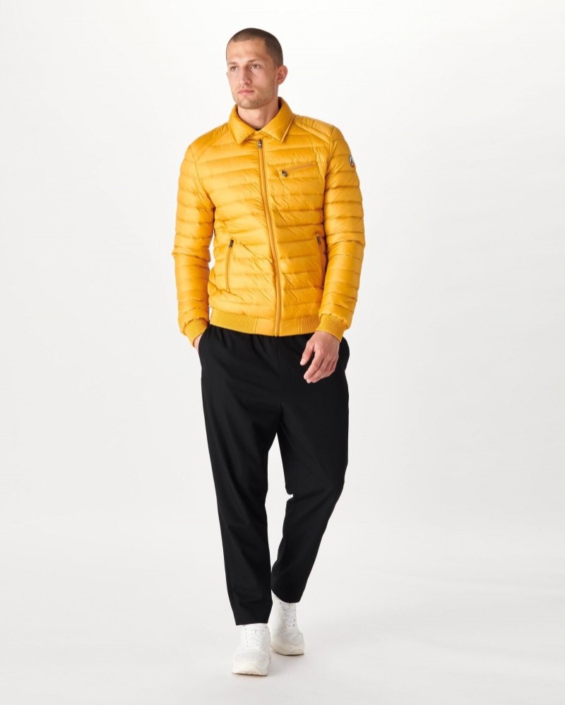 Mustard JOTT James Mustard Men's Down Jackets | KQR-4288