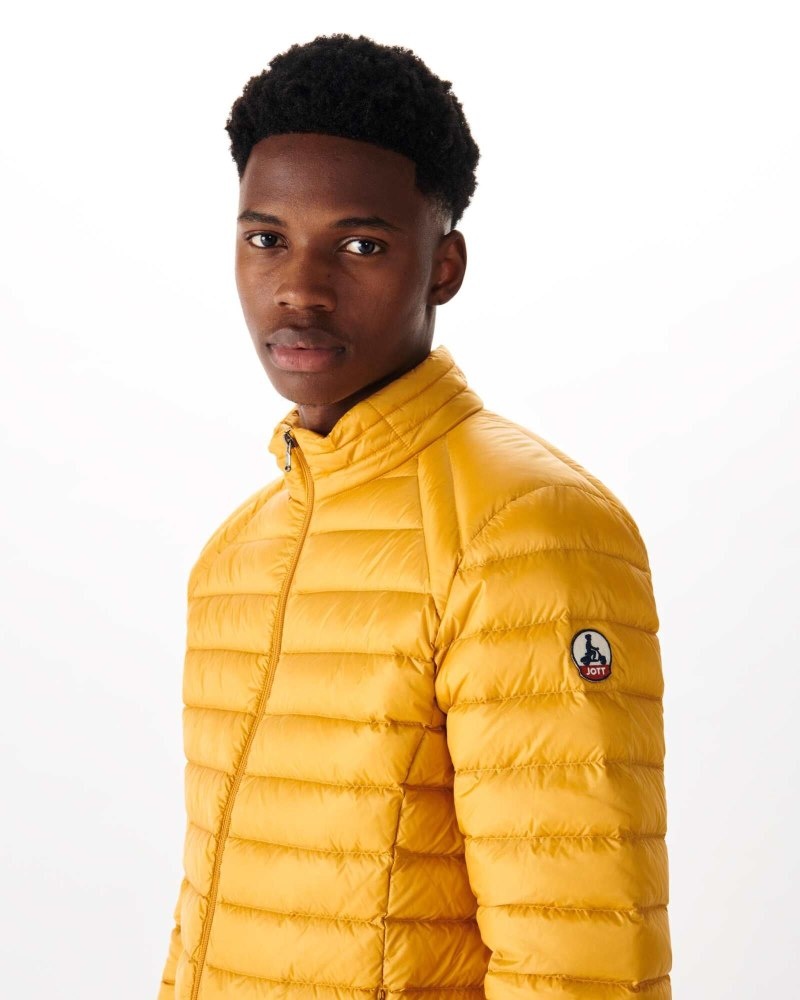 Mustard JOTT Light Matte Men's Down Jackets | JPR-3040