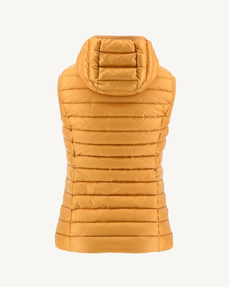 Mustard JOTT Mali Light Sleeveless Women's Padded Jackets | CDC-4763